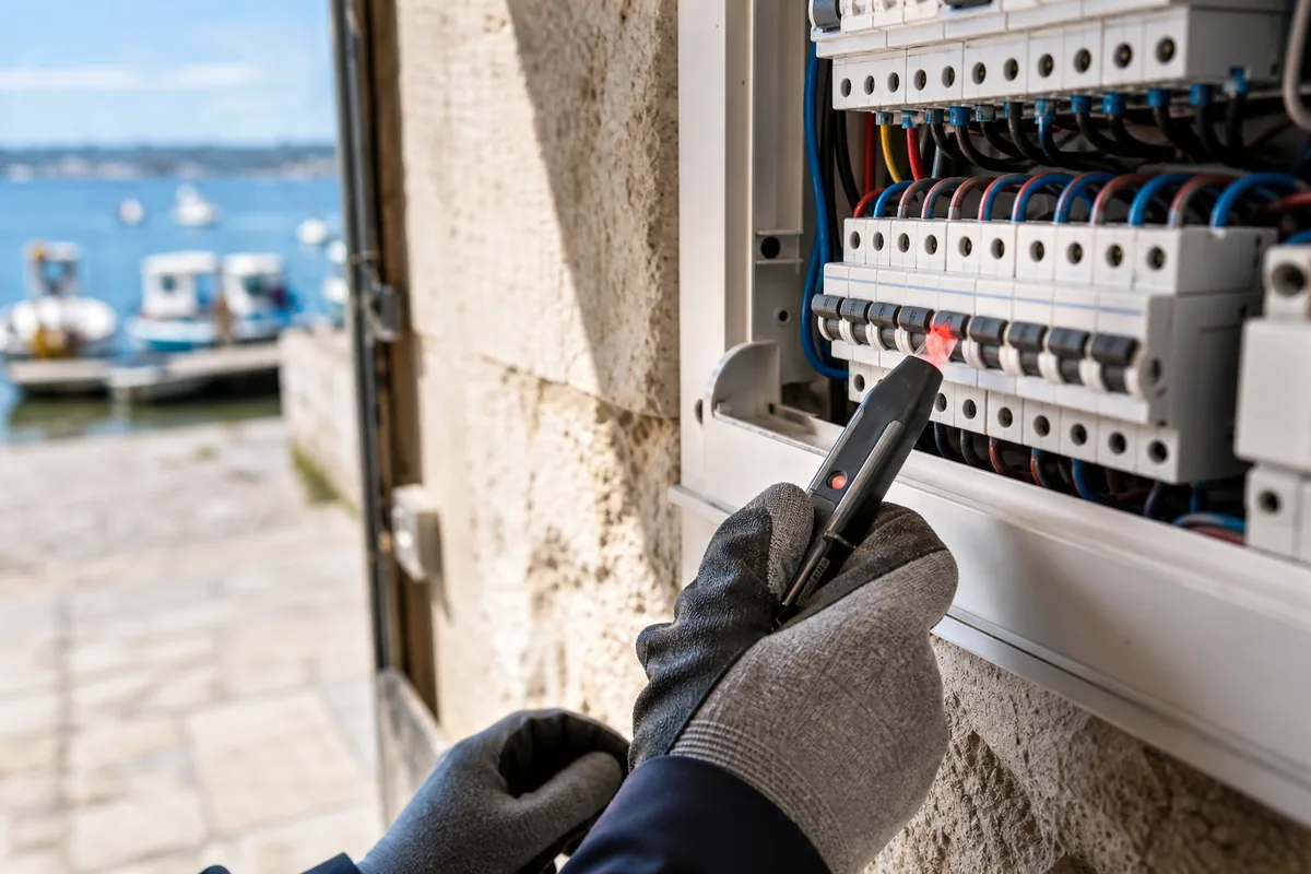 Électricien à Mèze : dépannage, tableau et froid ostréicole